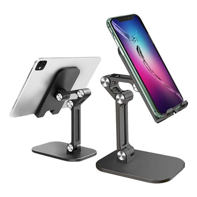 Suporte de mesa para celular preguiçoso dobrável ajustável em ângulo